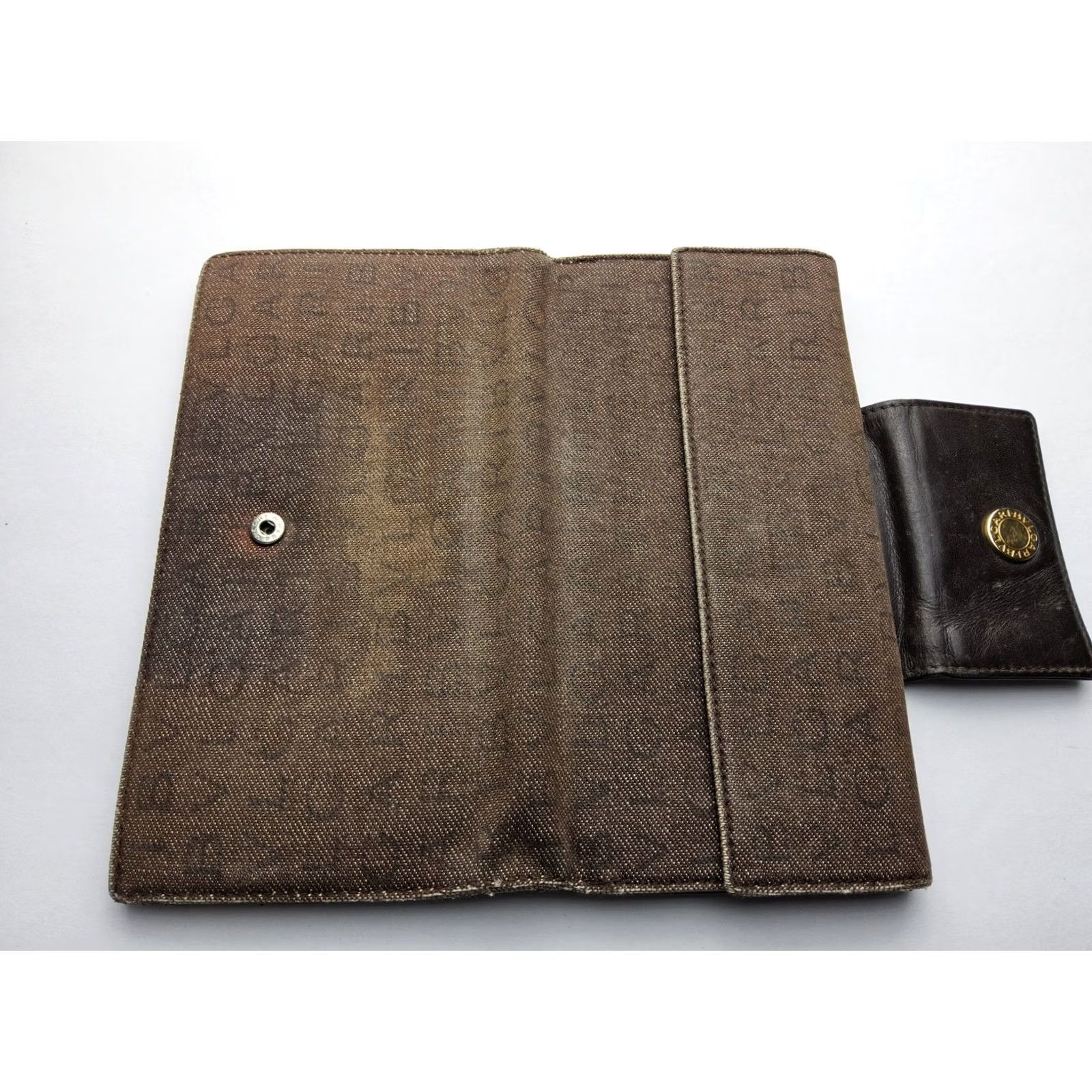 Bvlgari Bvlgari Signature Trifold Full Size Long Wallet Women Brown 7.5x4 Wallet Size ONE SIZE - 6 Thumbnail