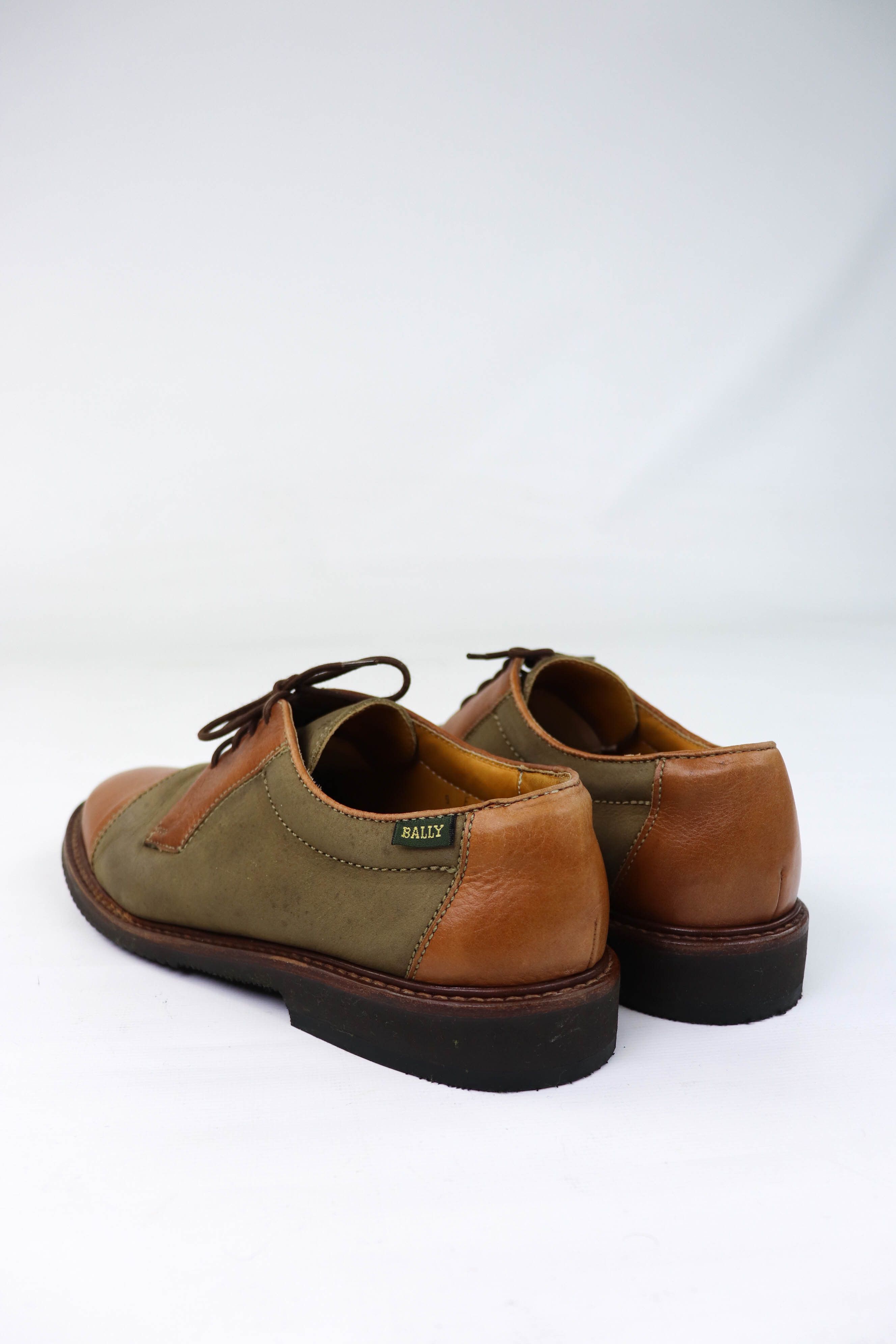Bally BALLY Vintage Combined Nubuck/Leather Cap Toe Oxford Shoes Size US 9 / EU 42 - 8 Thumbnail