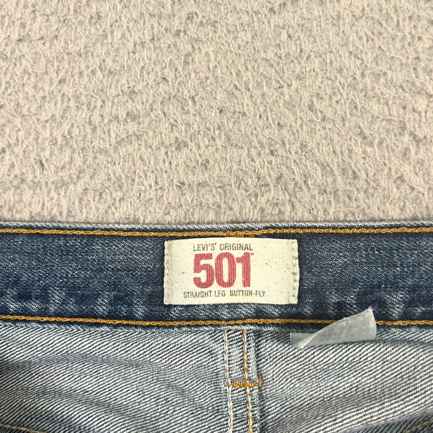 Levi's Levi's 501 Jeans Mens Regular Fit 38x30 Blue Straight Leg Button Fly Denim Size US 38 / EU 54 - 5 Thumbnail