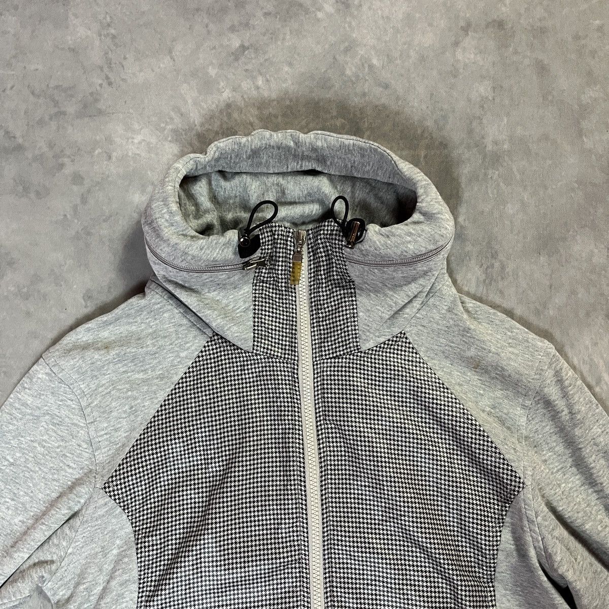 CABANE de ZUCCa Cabane de Zucca Houndstooth Zip Hoodie Japanese Designer Size US S / EU 44-46 / 1 - 4 Thumbnail