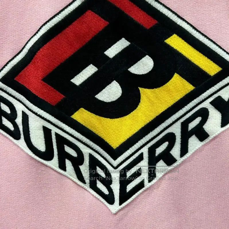 Burberry Burberry Pink Cotton Women's Hoodie. Size XL / US 12-14 / IT 48-50 - 6 Thumbnail