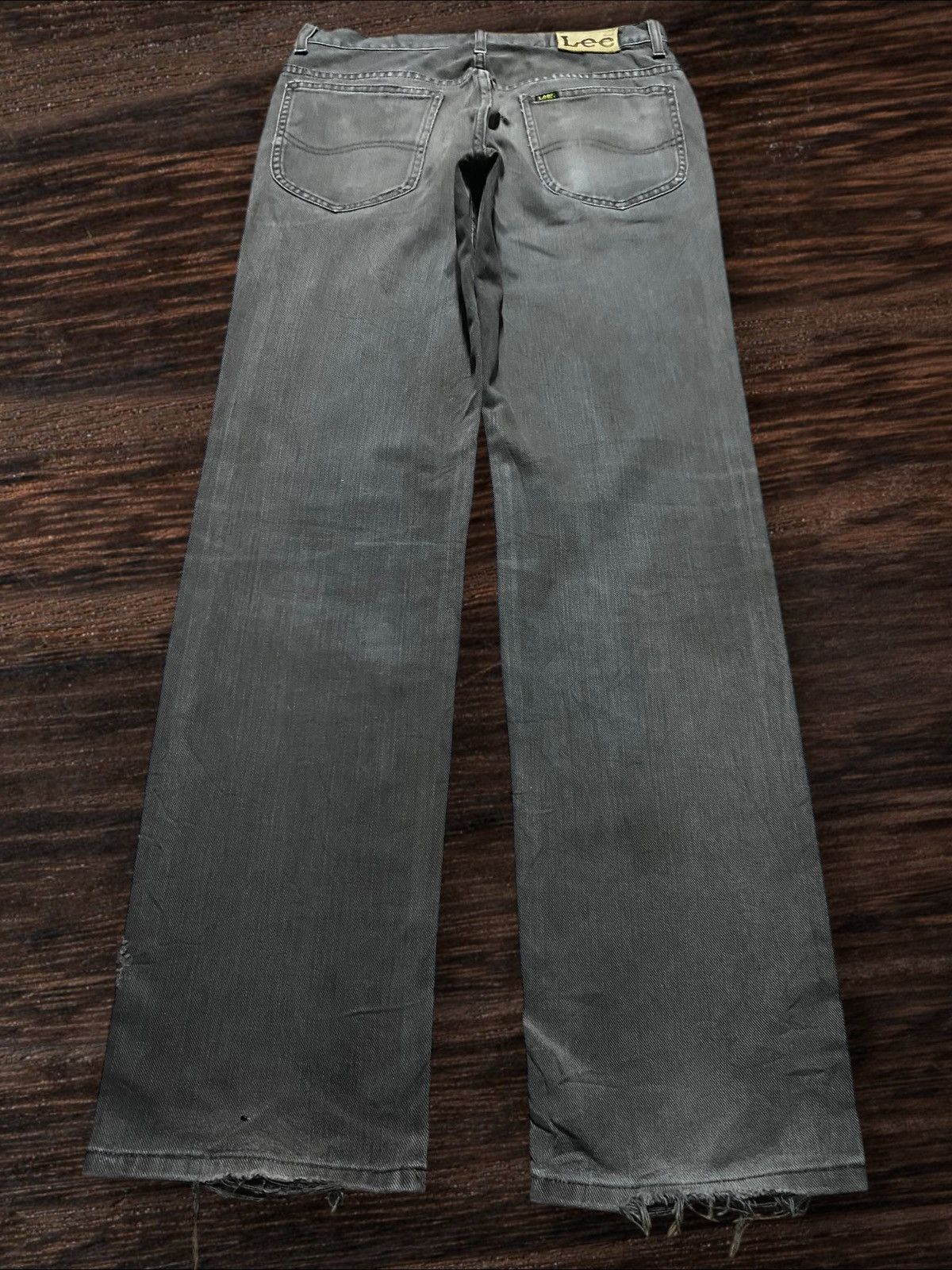Lee Vintage Lee 4903 Grey Denim Distressed Slim Jeans Size US 30 / EU 46 - 2 Thumbnail