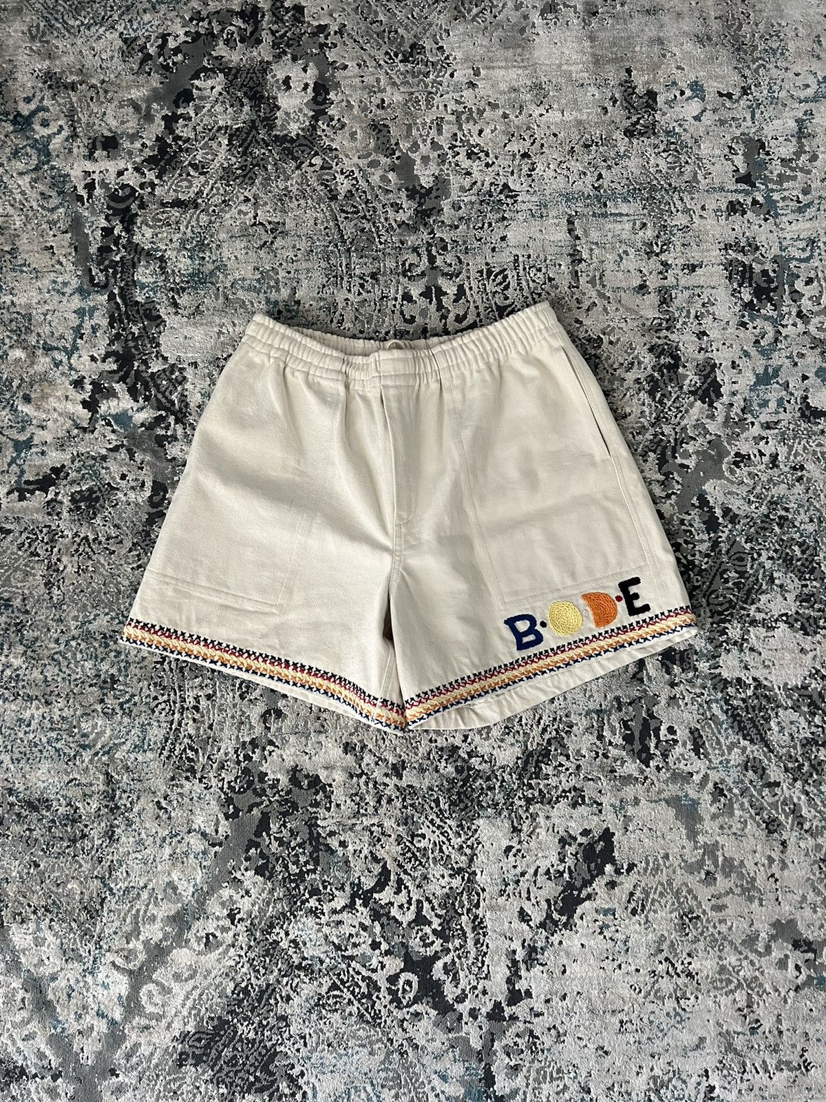 Bode Bode Donkey Party Rugby Shorts Size US 32 / EU 48 - 1 Thumbnail