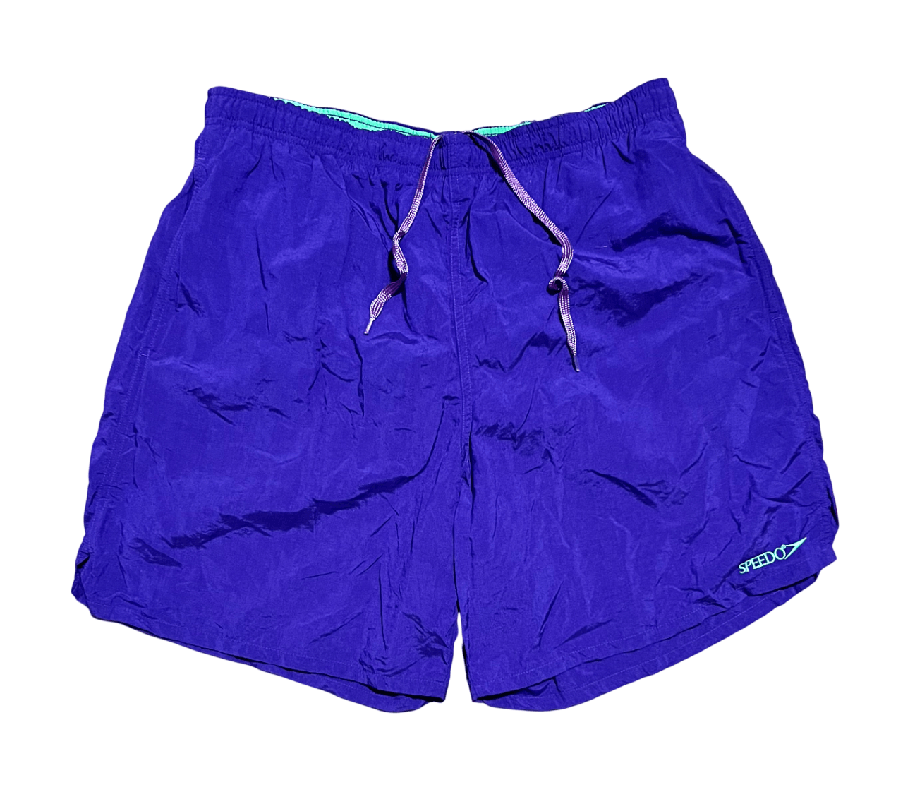 Speedo Speedo Vintage 90s Embroidered Rainbow Swim Trunks Shorts Size US 34 / EU 50 - 2 Thumbnail