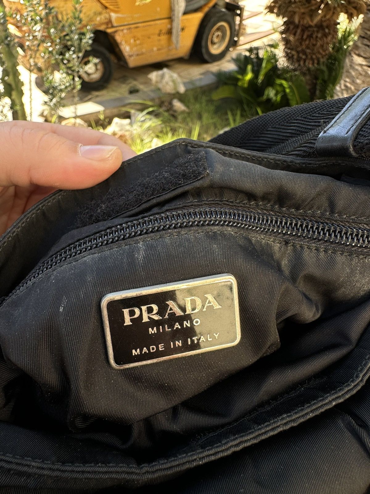 Prada Prada Nylon Bag Messenger Black Size ONE SIZE - 10 Thumbnail