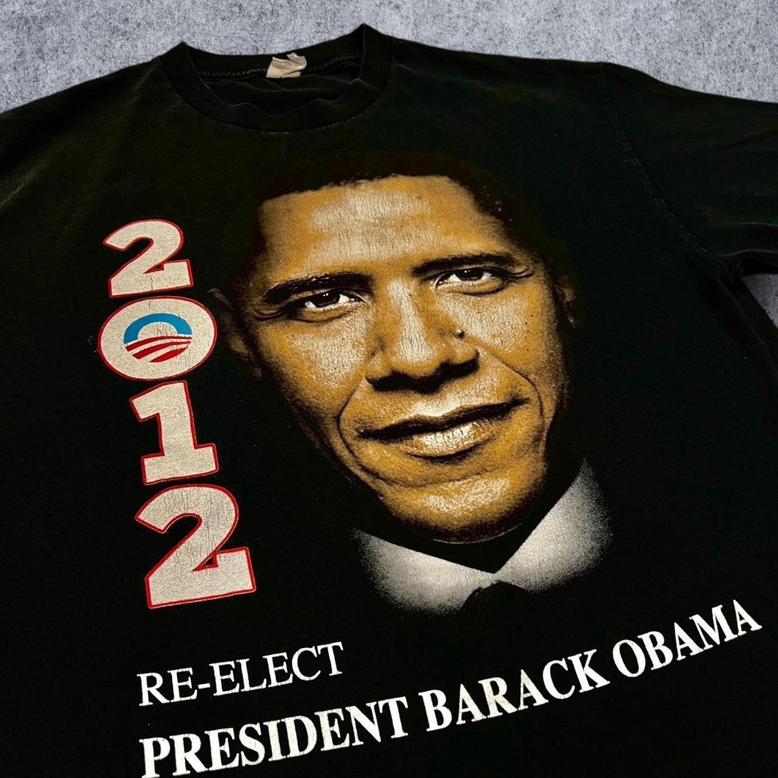 Other Barack Obama Re-elect President 2012 Black T-Shirt Size US L / EU 52-54 / 3 - 2 Thumbnail