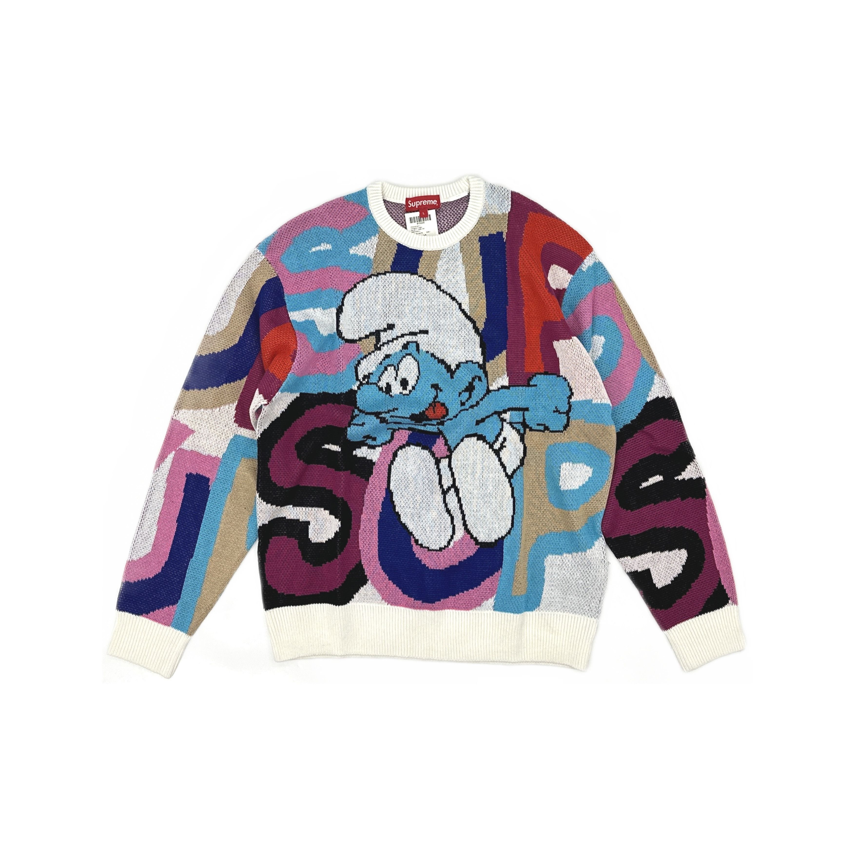 Supreme Supreme Smurfs Sweater Size L Size US L / EU 52-54 / 3 - 1 Thumbnail