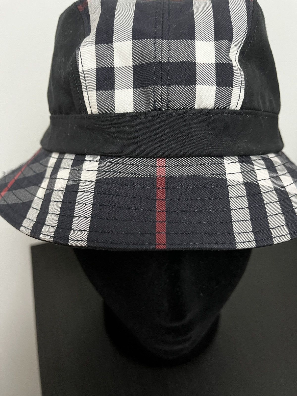 Burberry × Gosha Rubchinskiy GOSHA x Burberry Check Print Bucket Hat (unisex) Size ONE SIZE - 4 Thumbnail