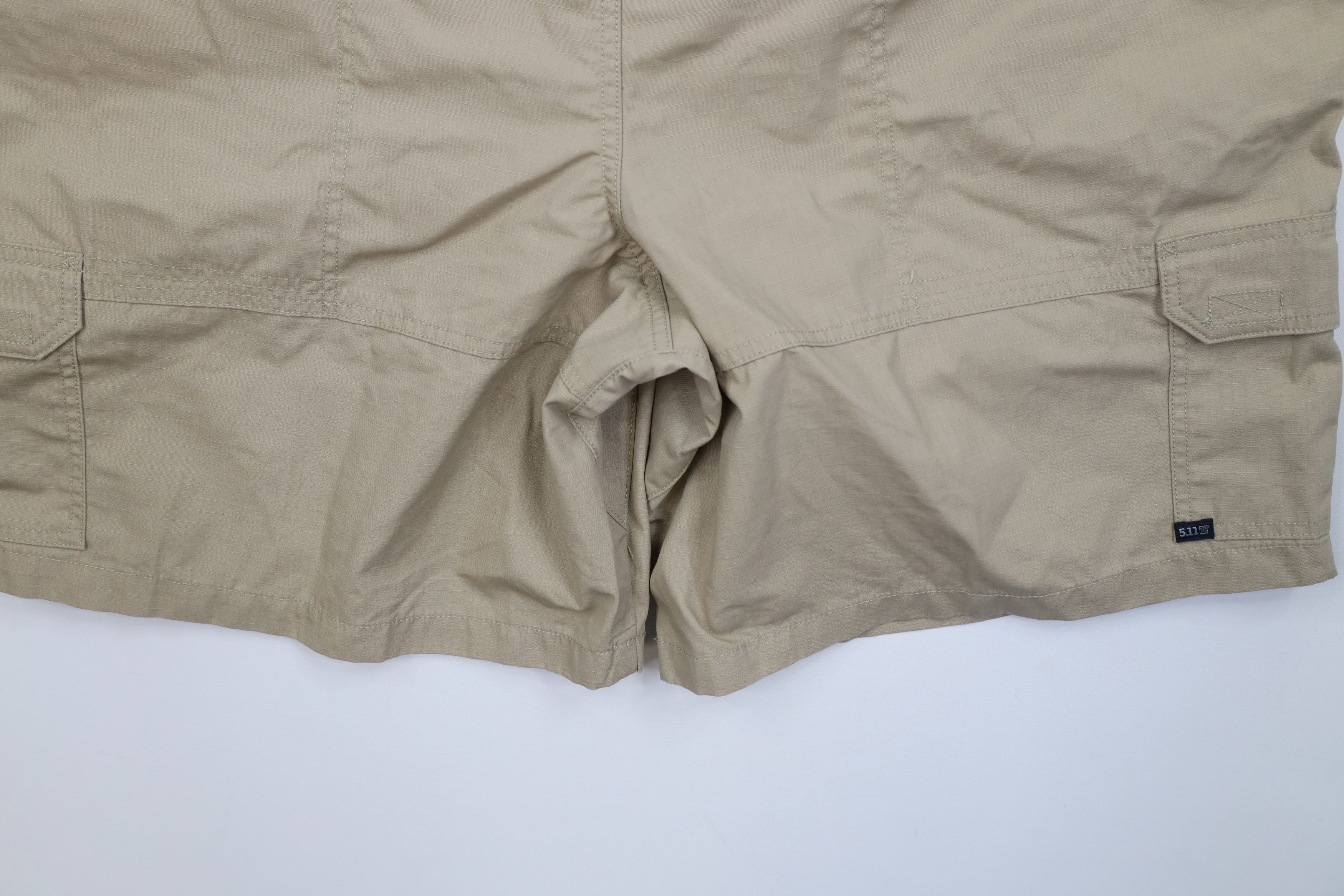 Vintage 5.11 Tactical Series Ripstop Uniform Cargo Shorts Beige Size US 44 / EU 60 - 10 Thumbnail