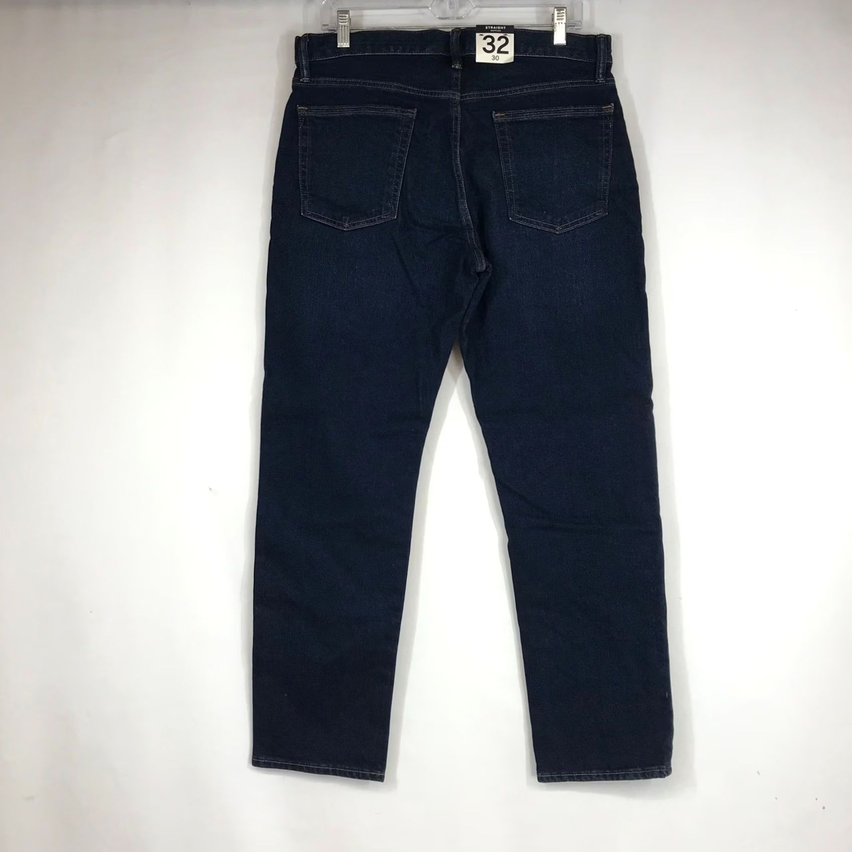 Gap Gap Jeans Dark Wash Indigo 32x30 Straight Leg 5-Pocket Denim Mid Rise Regular Mens With Tags Size US 32 / EU 48 - 4 Thumbnail