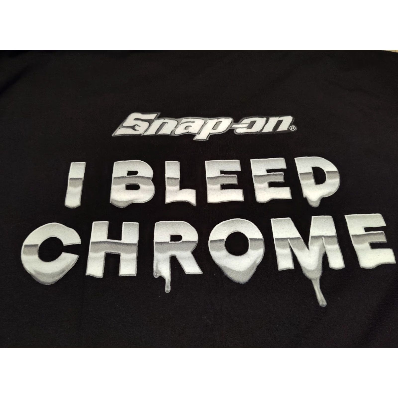 Vintage Snap On I Bleed Chrome Graphic Tee Shirt 2XL Black Mens Size US XXL / EU 58 / 5 - 3 Thumbnail