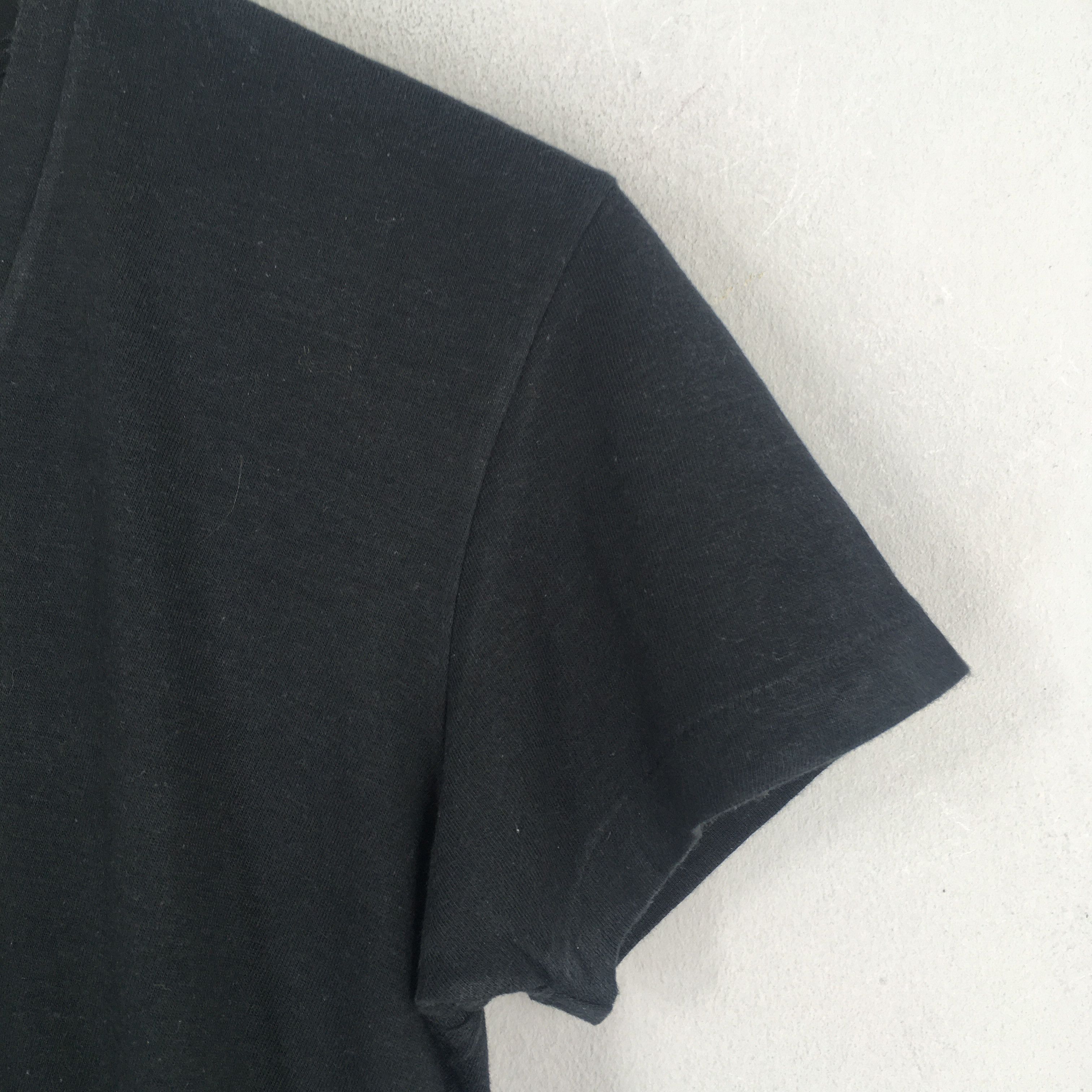 Auralee Auralee Japanese Designer Minimalist Black Vneck Tshirt Size US S / EU 44-46 / 1 - 4 Thumbnail