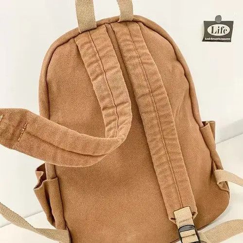 VIBE Fashion Canvas backpack aesthetic Size ONE SIZE - 3 Thumbnail