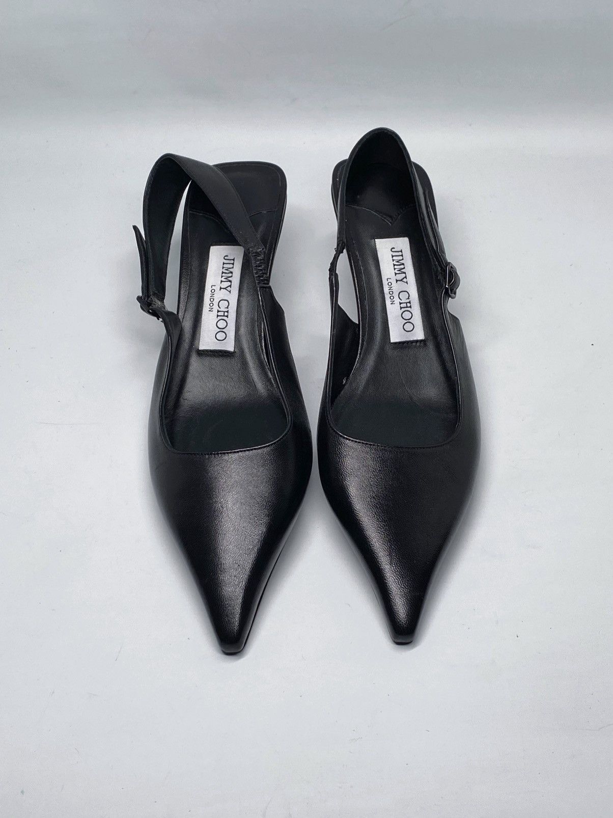 Jimmy Choo Jimmy Choo Amel 50MM Leather Slingback Pumps size 36 Size US 6 / IT 36 - 6 Thumbnail
