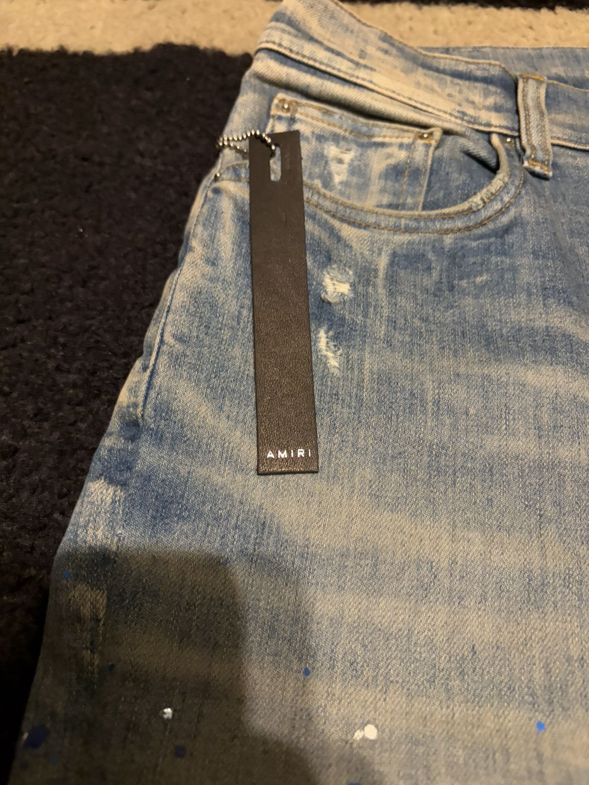 Amiri Amiri Crystal Paiter Jeans Clay Indigo Size US 34 / EU 50 - 5 Thumbnail
