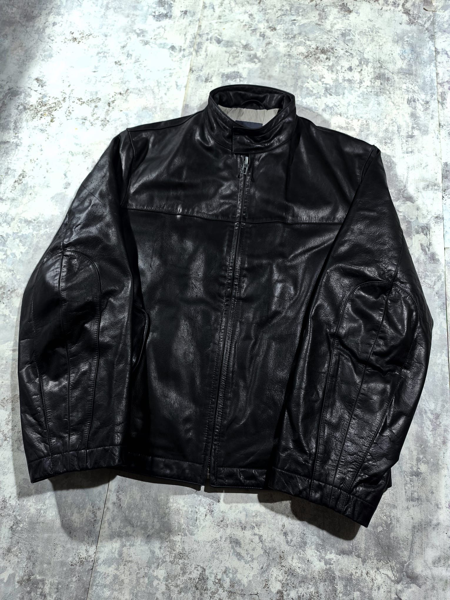14th Addiction oversize bomber moto real leather jacket Size US XL / EU 56 / 4 - 4 Thumbnail