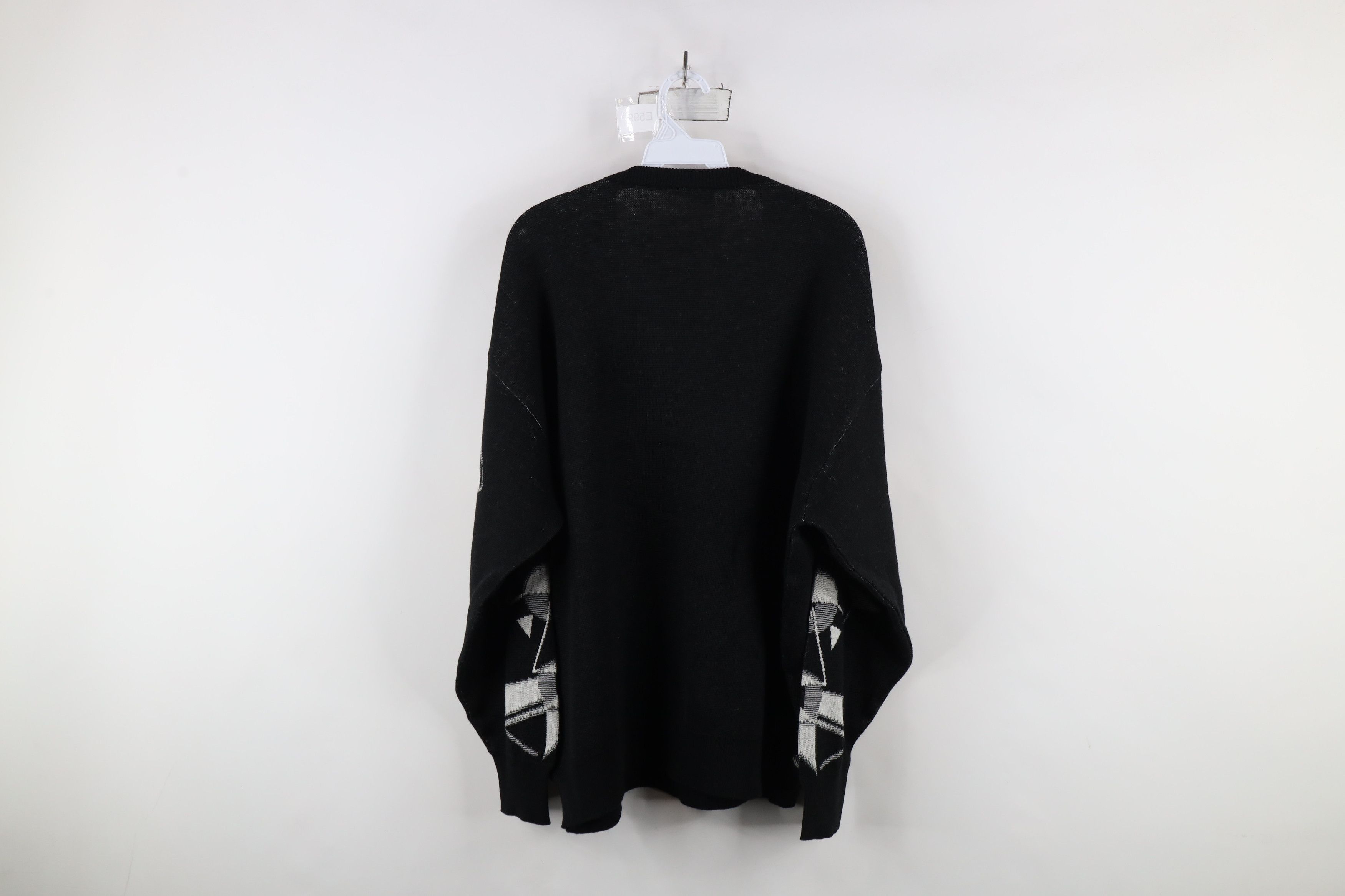 Vintage Vintage 90s Streetwear Wool Blend Abstract Art Knit Sweater Size US XL / EU 56 / 4 - 10 Thumbnail