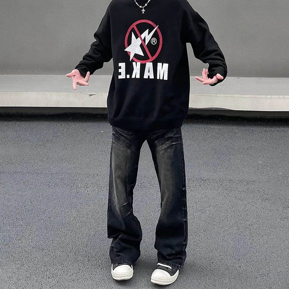 Designer × Japanese Brand × Jean Flared Jeans Men Autumn High Street Size US 29 - 5 Thumbnail