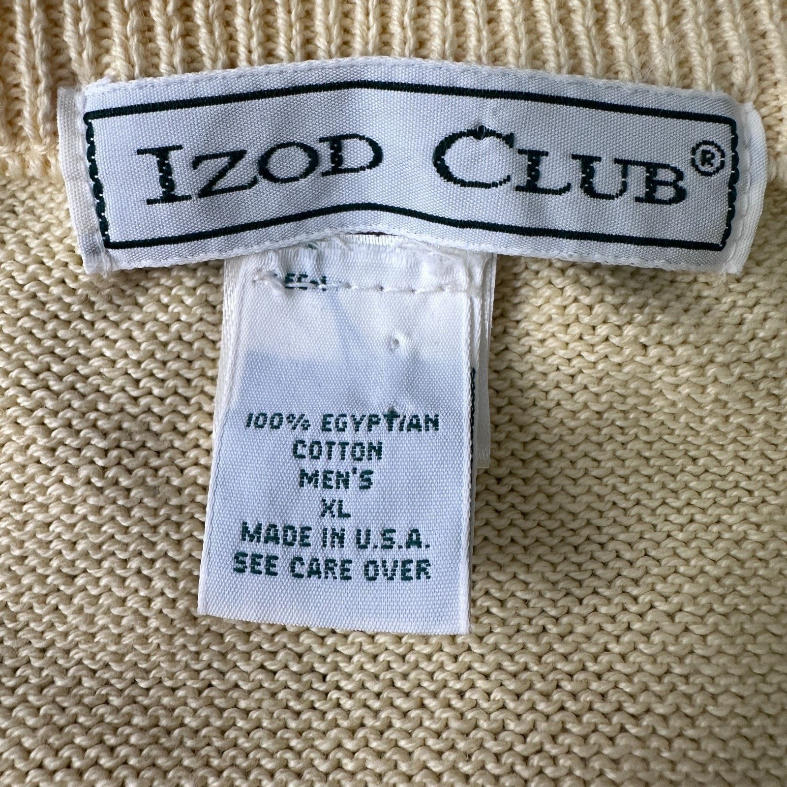 Other Vintage Izod Club Sweater Men's XL Yellow Philadelphia 80s Size US XL / EU 56 / 4 - 6 Thumbnail