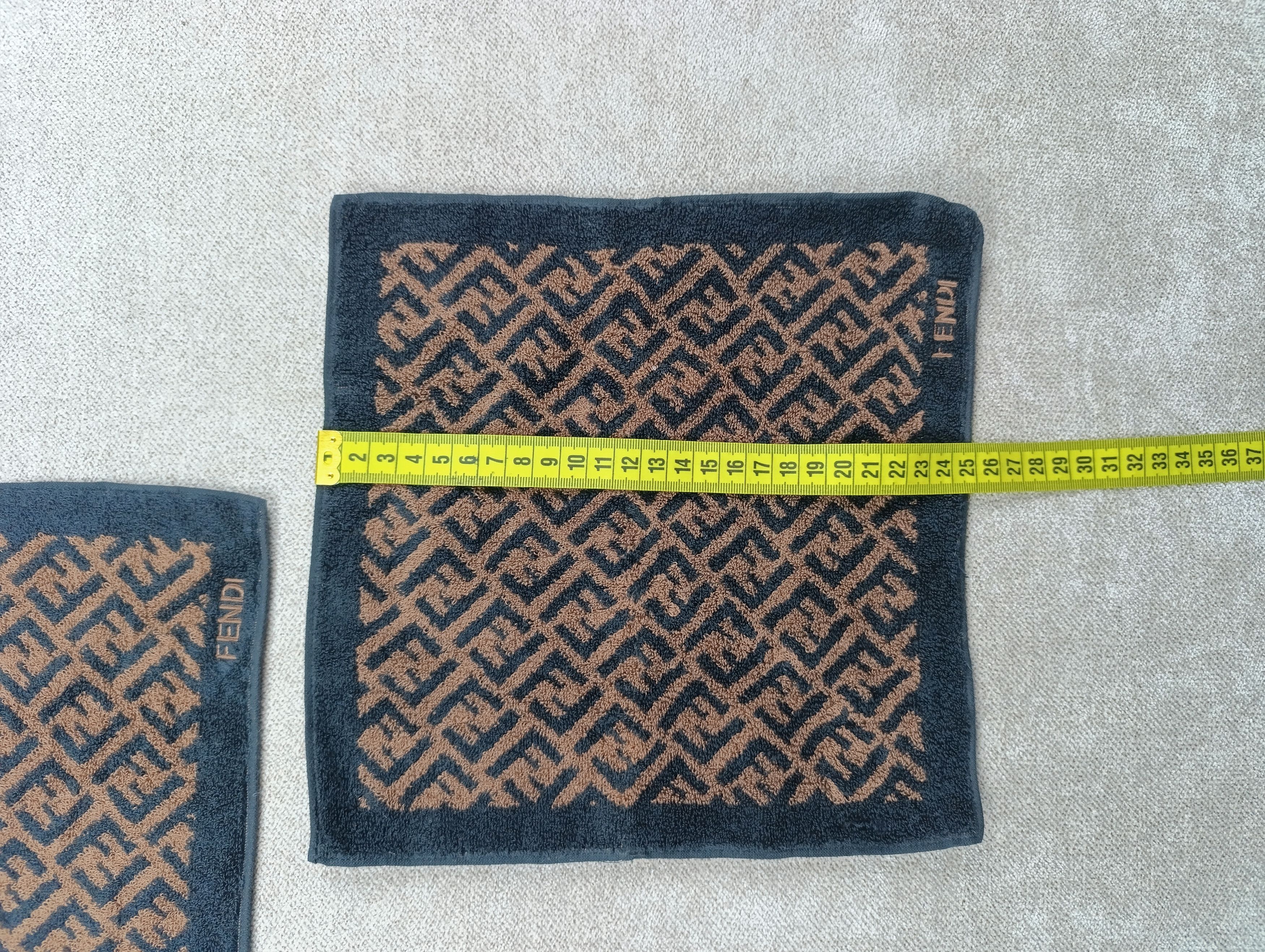 Fendi FENDI MONOGRAM TWO SMALL HANDS COTTON TOWEL VINTAGE Size ONE SIZE - 5 Thumbnail
