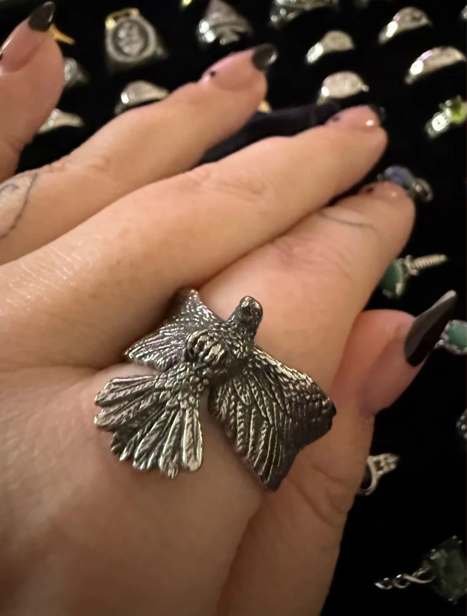 Jewelry Flying Eagle Ring Streetwear Jewelry Fashion Gift Size ONE SIZE - 1 Thumbnail