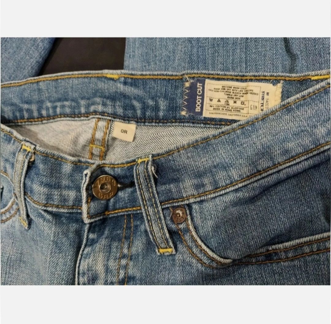 Gap GAP Women's Light Wash Bootcut Jeans Size 0R Regular Size 25" / US 0 / IT 36 - 2 Thumbnail