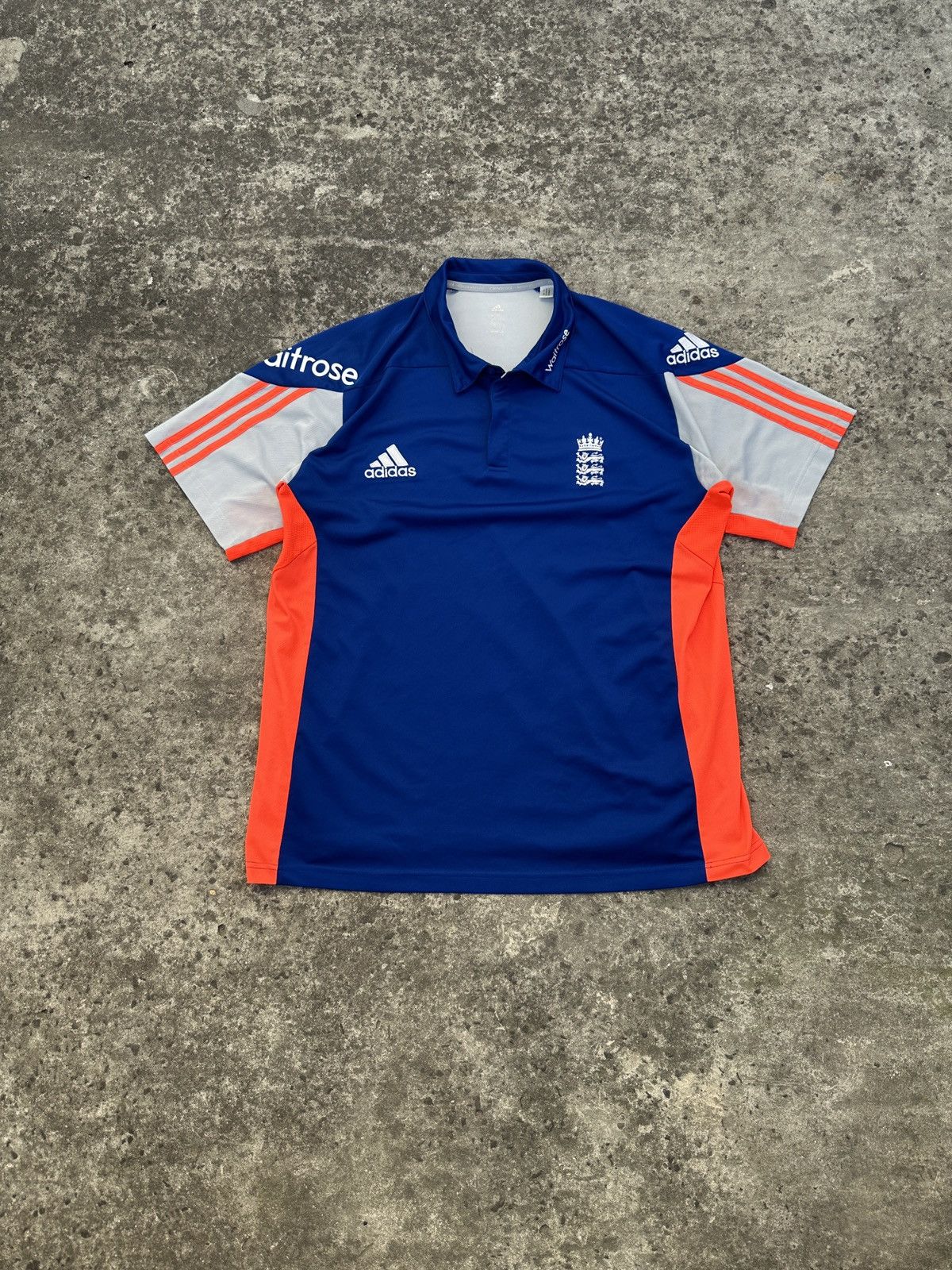 Adidas Vintage Adidas Engalnd Big Logo Cricket Jersey Blokecore 2XL Size US XXL / EU 58 / 5 - 1 Thumbnail