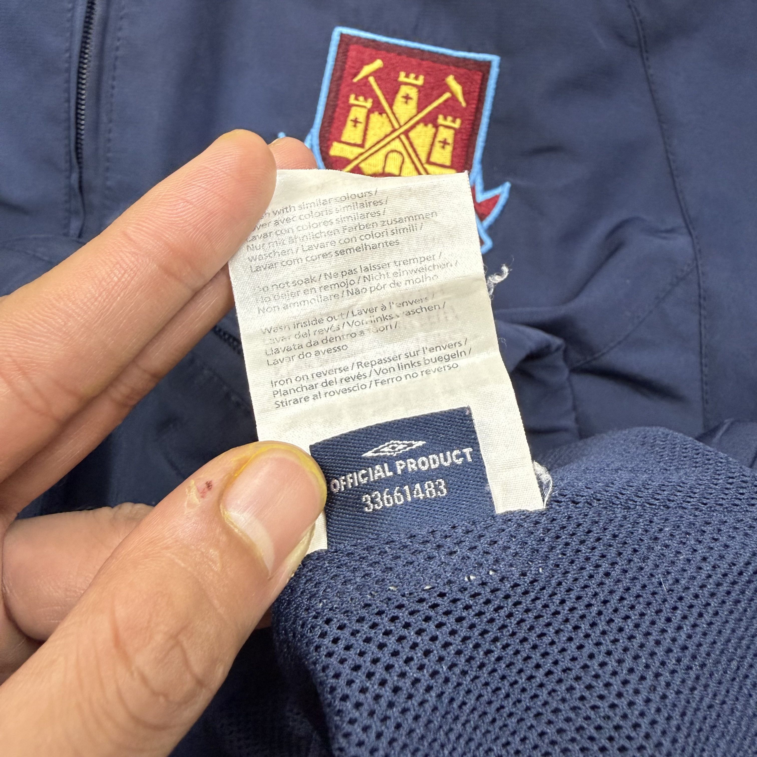 Umbro West Ham United 2006-07 Umbro Jacket Size US M / EU 48-50 / 2 - 8 Thumbnail