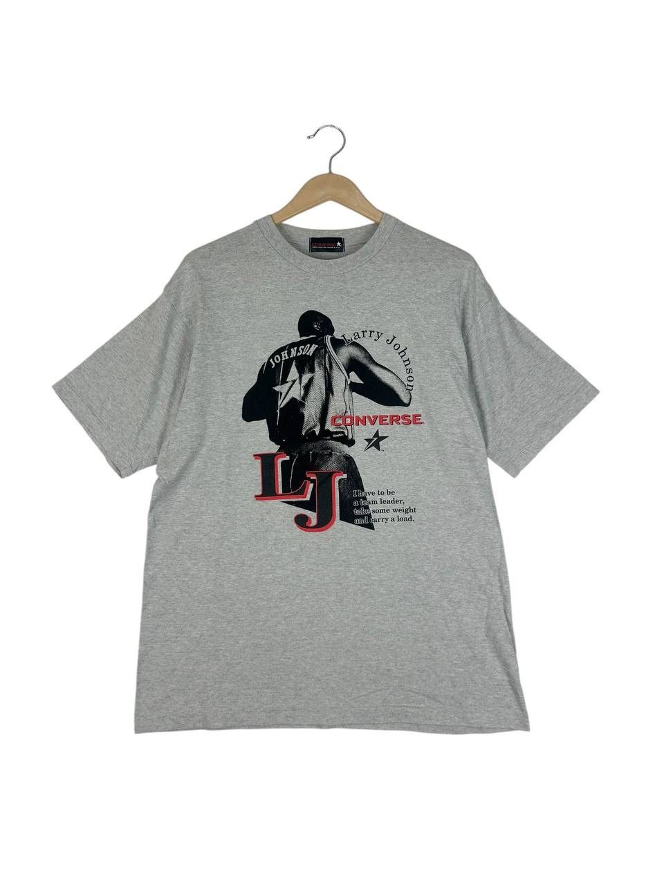 Converse × Vintage Vintage 90s Larry Johnson Converse T-Shirt– Rare NBA Size US M / EU 48-50 / 2 - 1 Thumbnail