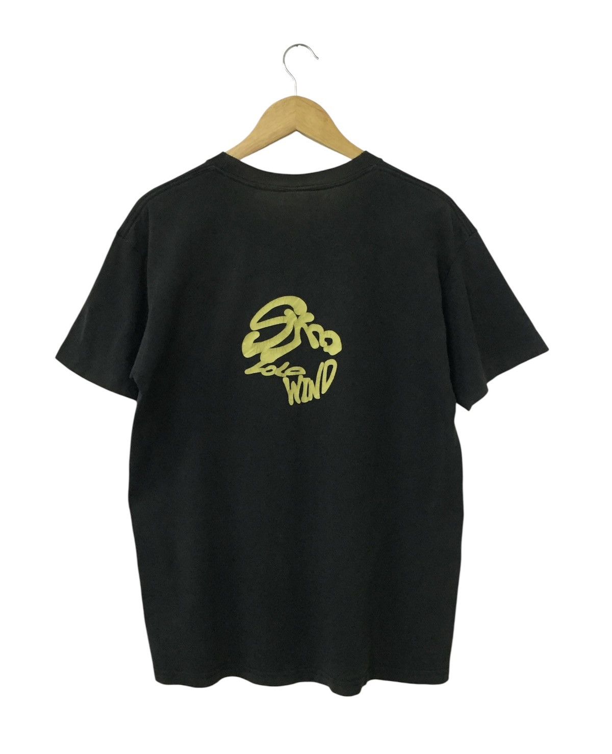 Anvil VINTAGE 90s SKATE YELLOW MONKEY WORDING SKATEBOARD TSHIRT Size US L / EU 52-54 / 3 - 7 Thumbnail
