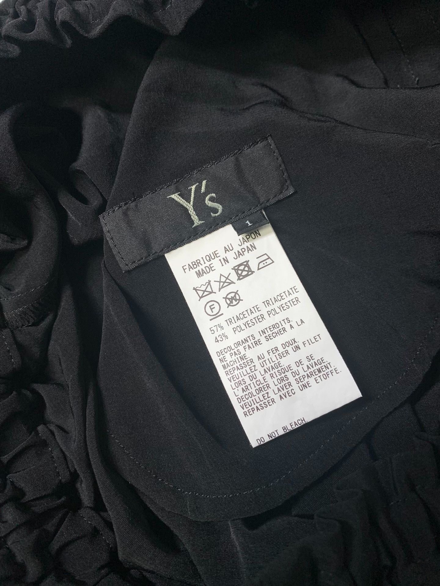 Y's Yohji Yamamoto 22SS Triacetate Harem Pants Size 28" / US 6 / IT 42 - 1 Thumbnail