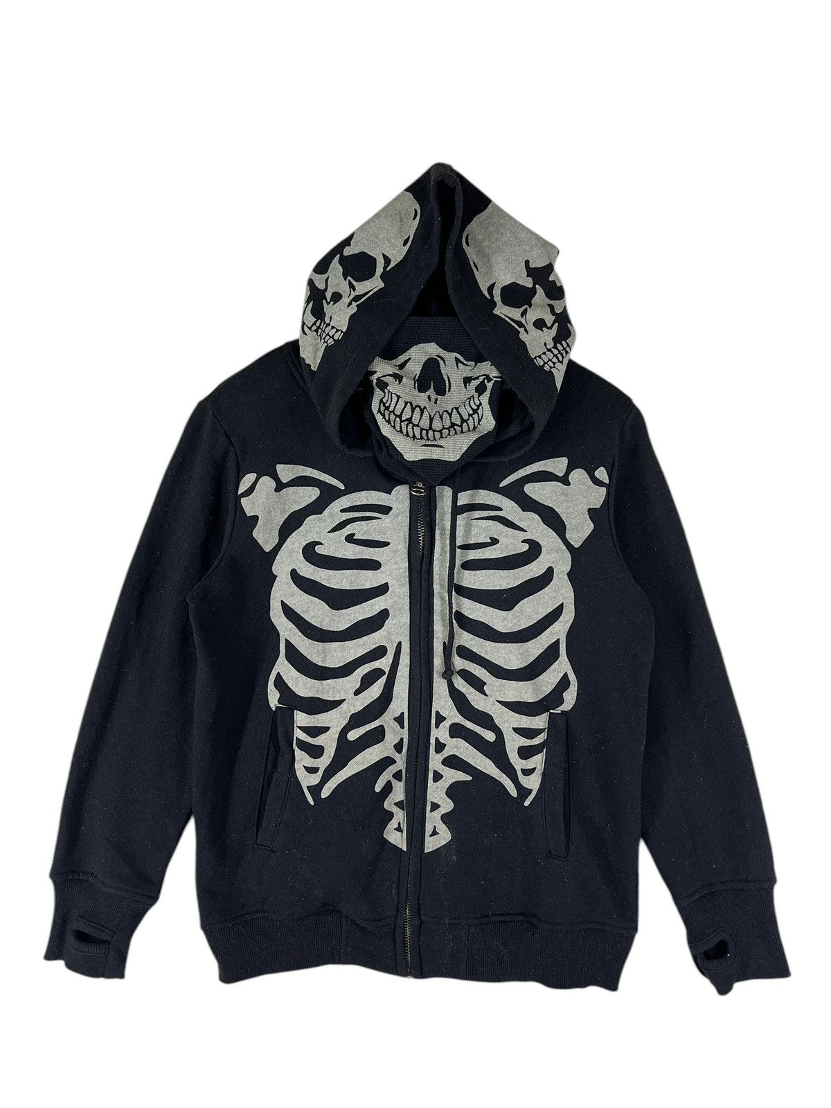 Japanese Brand 🔥 ESTILO SKELETON SKULL ZIP UP HOODIES Size US M / EU 48-50 / 2 - 5 Thumbnail