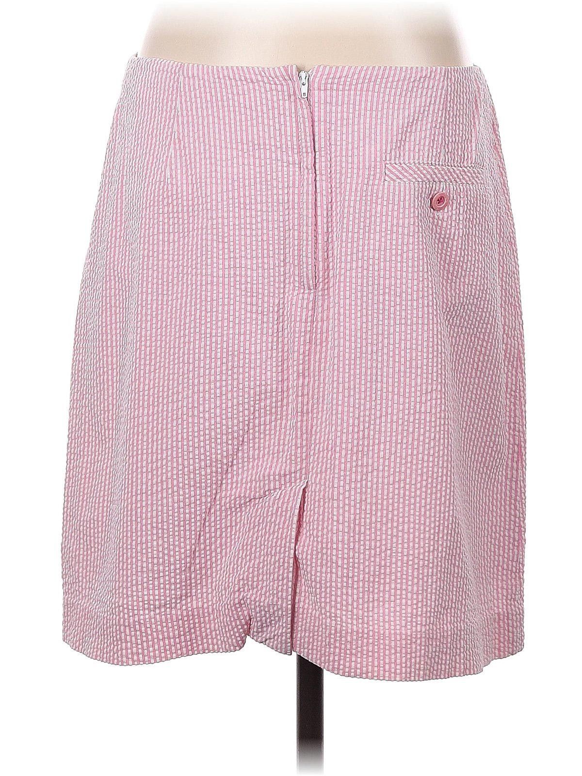 Designer Pink Striped Lily Pulitzer Skirt Size 28" / US 6 / IT 42 - 2 Thumbnail