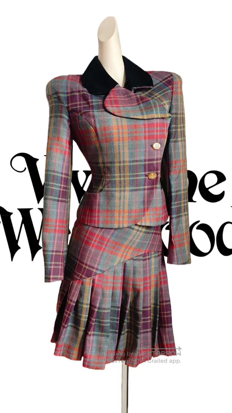 Vivienne Westwood Vivienne Westwood Plaid Woolen Suit Size S / US 4 / IT 40 - 2 Thumbnail