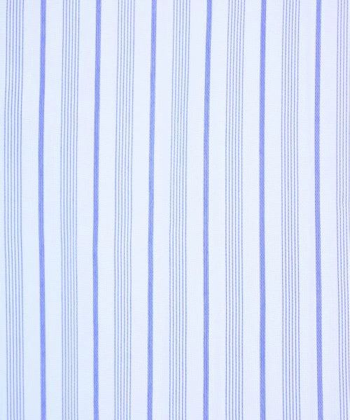 Comme des Garcons SHIRT Shirt Cupra Half Button Stripes Long Sleeve Blue x White Size US M / EU 48-50 / 2 - 6 Thumbnail