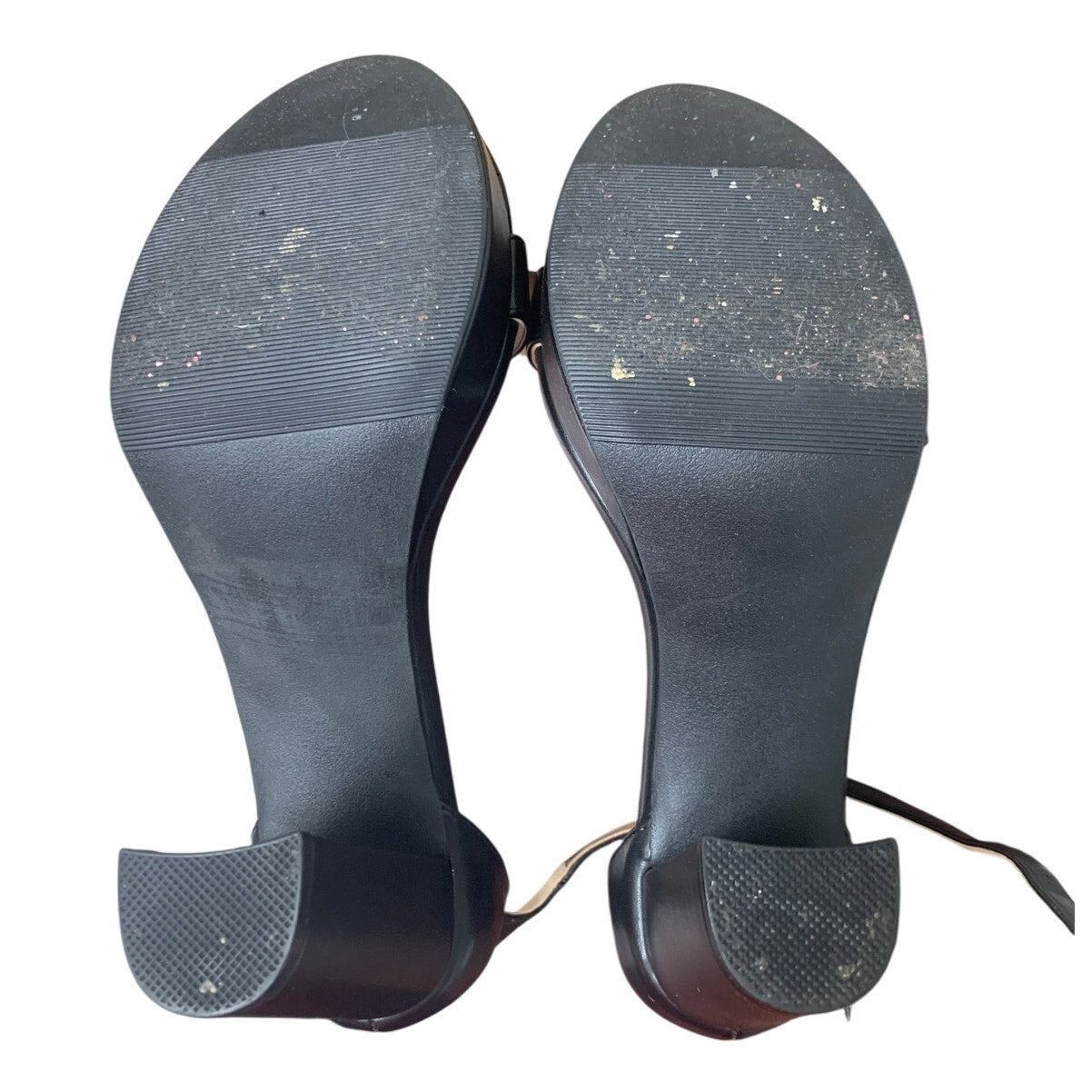 Other Dobolin Black 4" Platform Heel Ankle Strap Shoes 8.5W Size US 8.5 / IT 38.5 - 7 Thumbnail