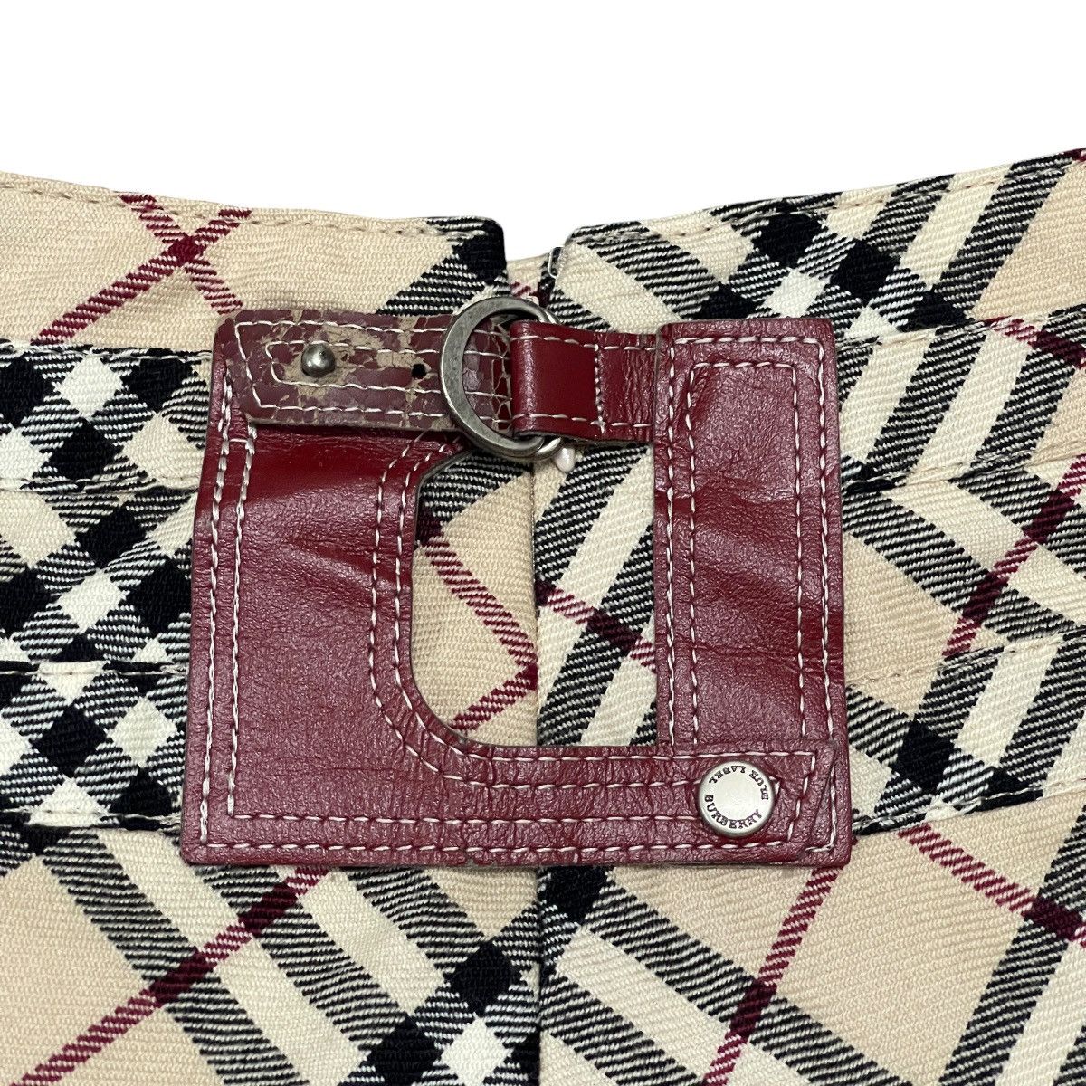 Burberry Vintage Burberry Blue Label Nova Check Wool Pleated Skirt Size 25" / US 0 / IT 36 - 3 Thumbnail