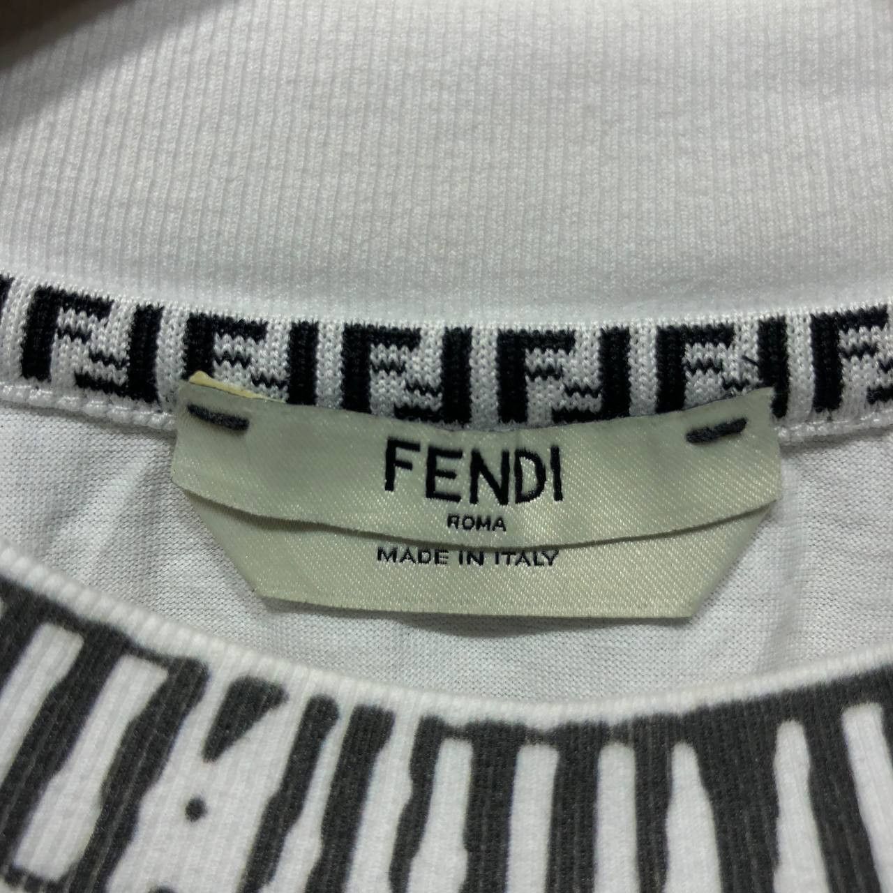 Fendi Fendi Joshua Vides Illustration print Embroidered tee Size US XS / EU 42 / 0 - 3 Thumbnail