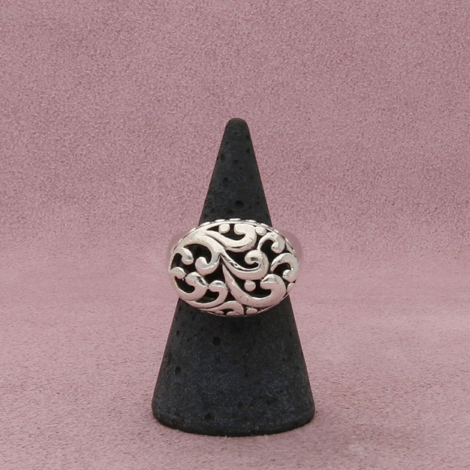 Sterling Silver sterling silver chunky scroll ring size 6.75 Size ONE SIZE - 3 Thumbnail