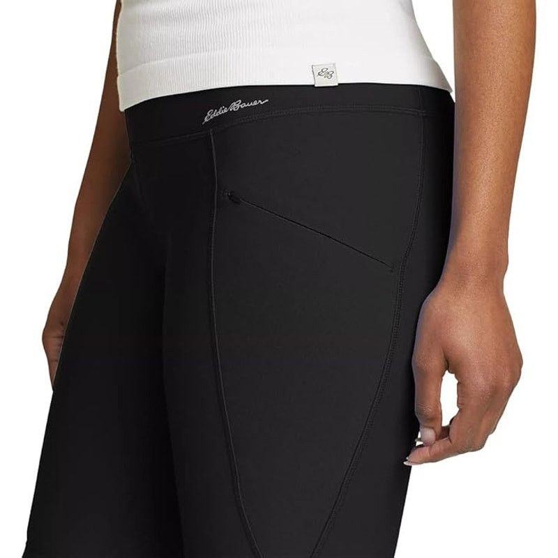 Eddie Bauer New Eddie Bauer Womens Small Black Compression Biker Shorts Size 27" / US 4 / IT 40 - 2 Thumbnail