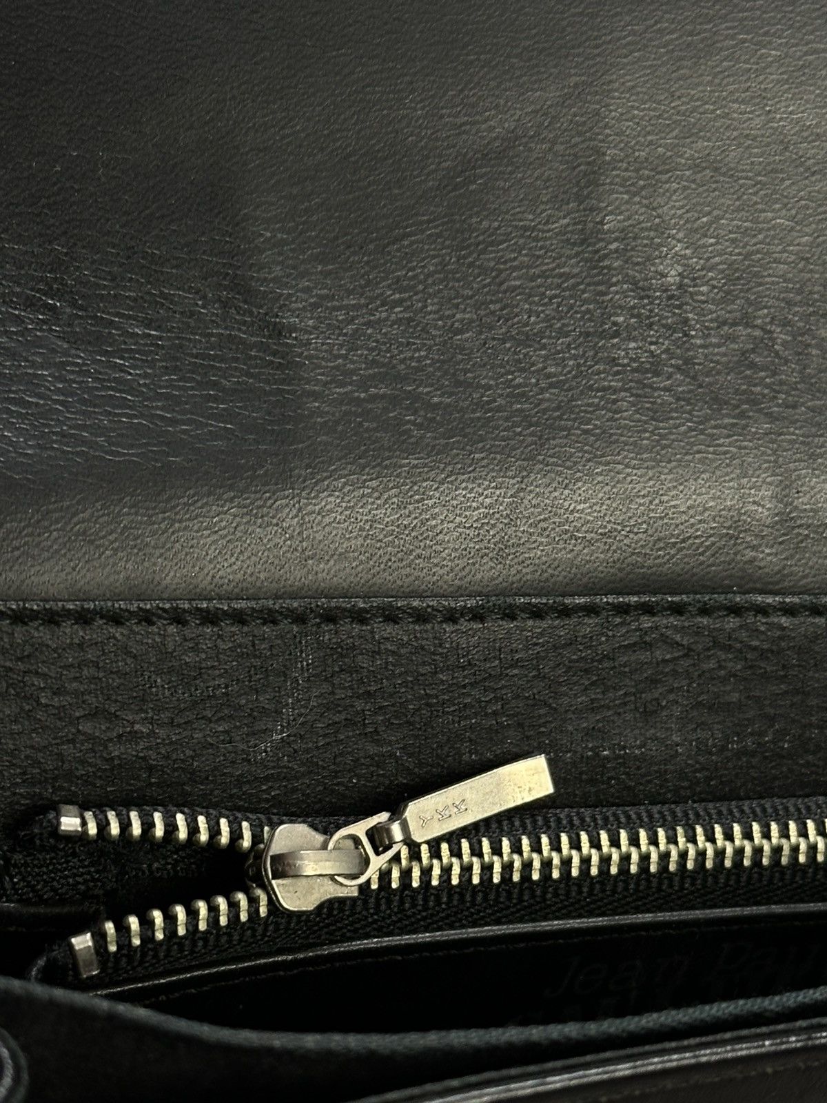 If Six Was Nine VINTAGE JEAN PAUL GAULTIER LEATHER BAG METAL PLATE LOGO Size ONE SIZE - 13 Thumbnail