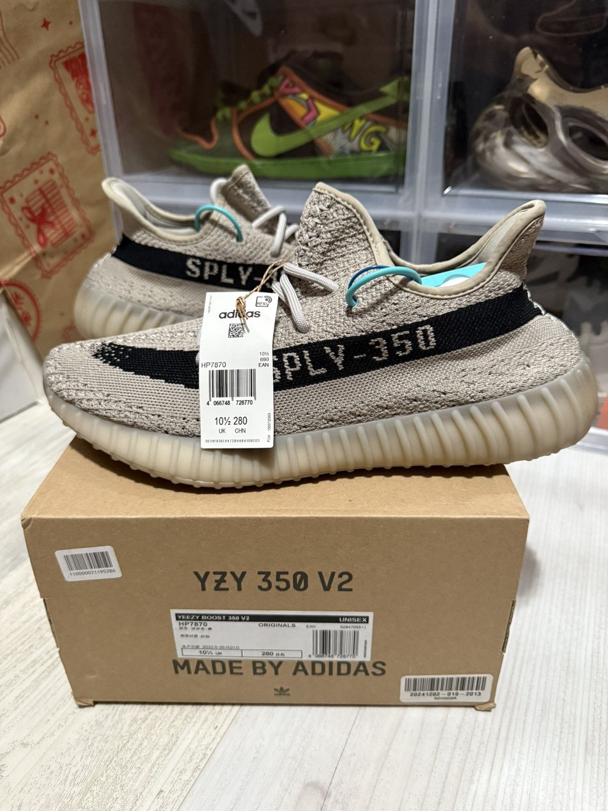 Adidas × Kanye West Adidas Yeezy Slide 350 V2 Slate Size US 11 / EU 44 - 1 Thumbnail