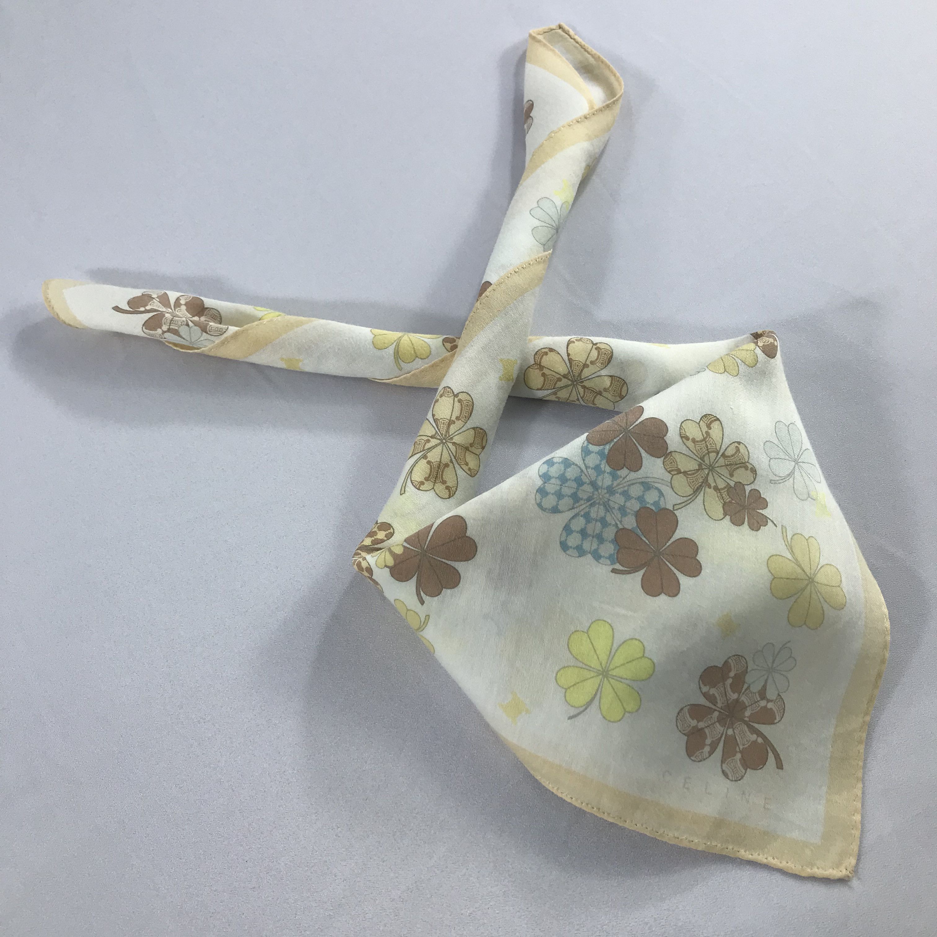 Celine × Vintage Celine Bandana / Handkerchief / Neckerchief - S2518 Size ONE SIZE - 4 Thumbnail