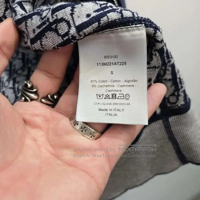 Dior Dior Men's Dark Blue Cotton Hoodie . Size US S / EU 44-46 / 1 - 6 Thumbnail