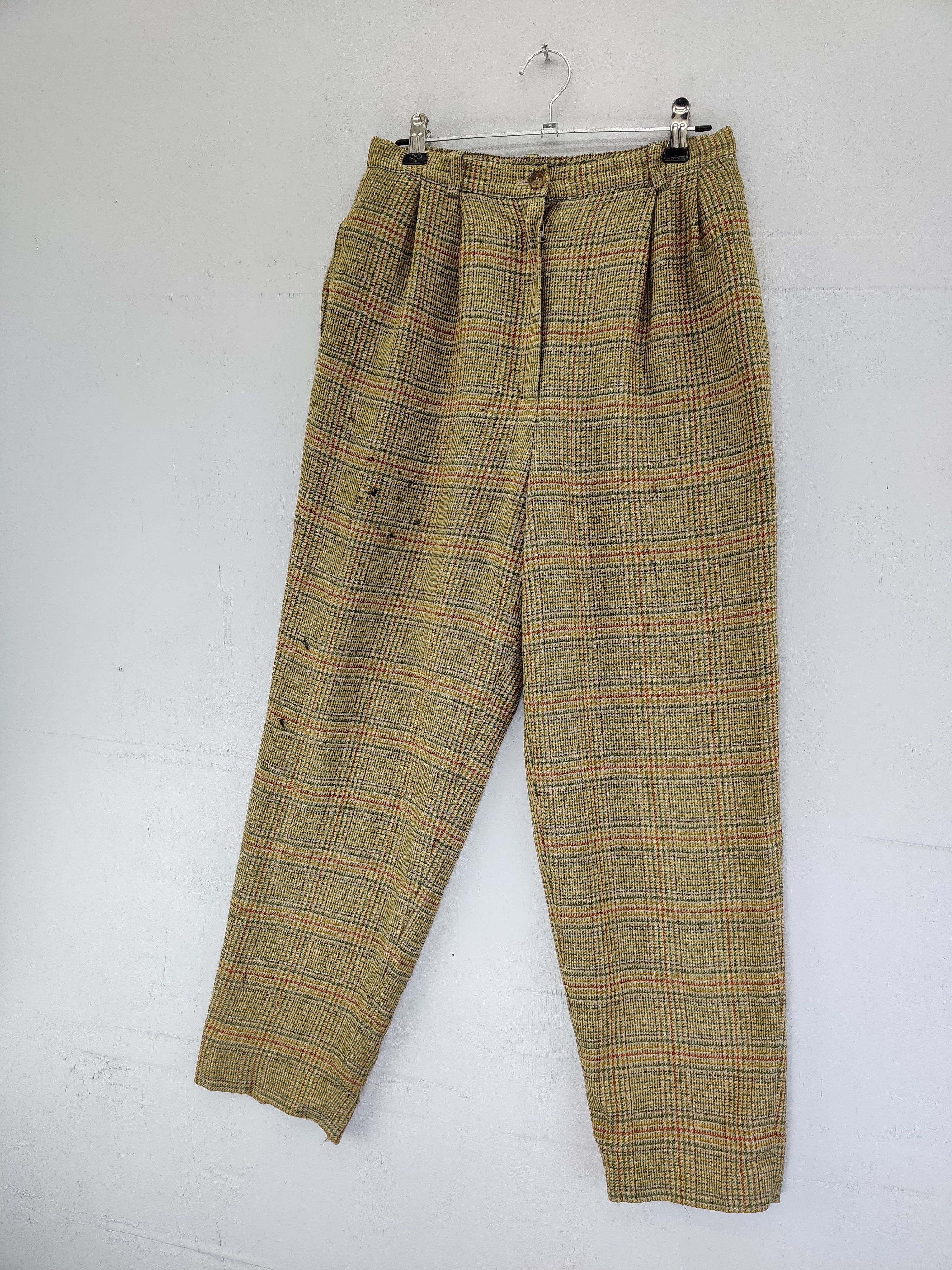 Burberry Vintage Burberrys Checkered Loose Fit Pants Size US 26 / EU 42 - 2 Thumbnail