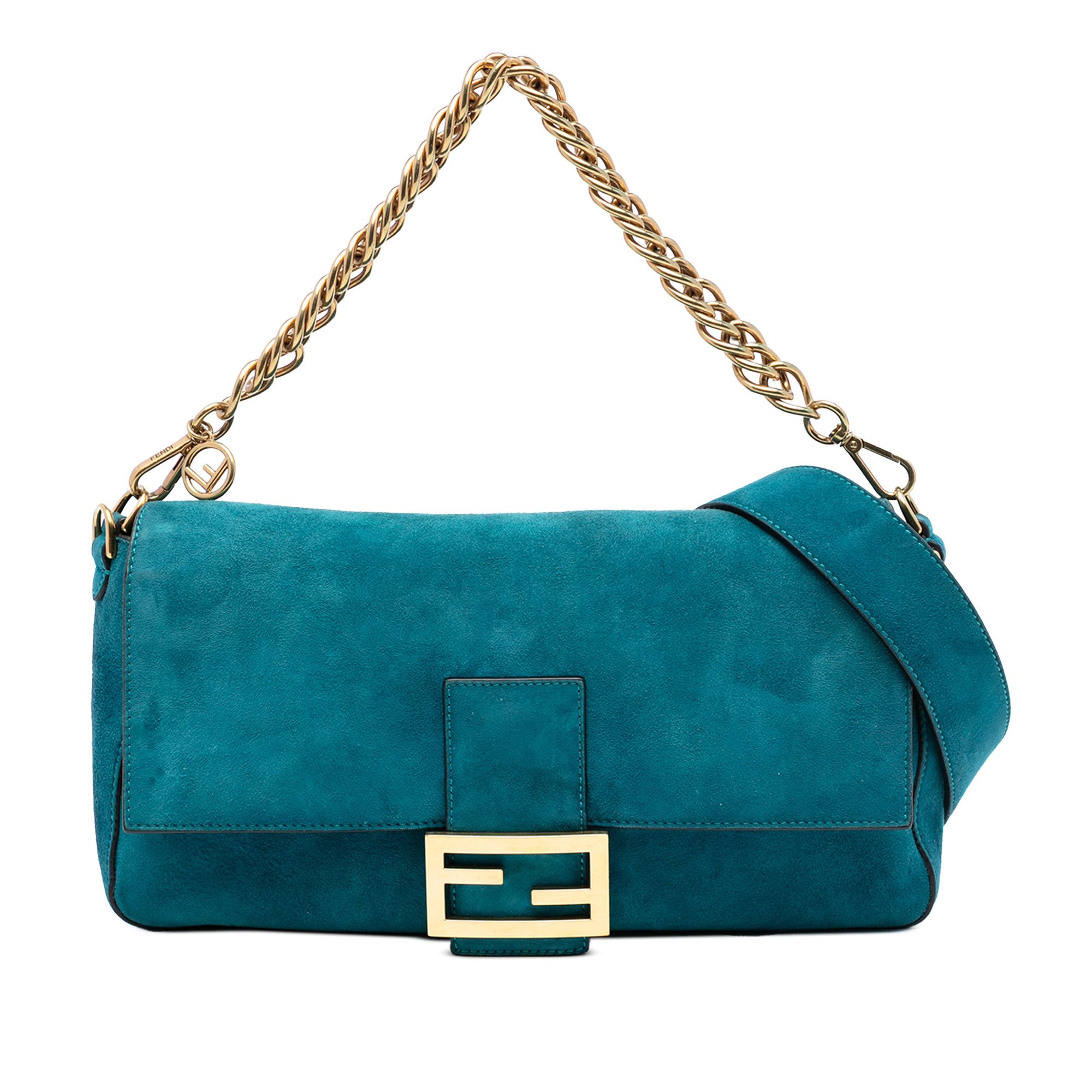 Fendi Fendi Large Suede Chamois Baguette Satchel Size ONE SIZE - 1 Thumbnail