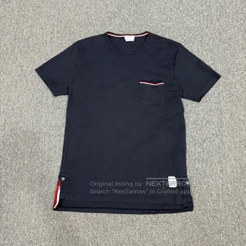 Thom Browne Thom Browne Men's Blue Cotton T-Shirt . Size US M / EU 48-50 / 2 - 2 Thumbnail
