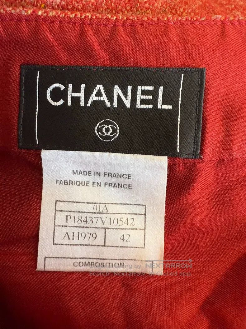 Chanel Chanel Red woollen skirt Size 27" / US 4 / IT 40 - 4 Thumbnail