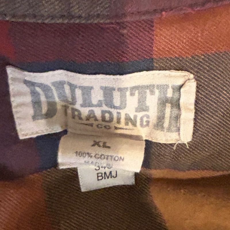 Duluth Trading Company Duluth Trading Co XL Autumn Plaid Rugged Flannel Shirt Size US XL / EU 56 / 4 - 2 Thumbnail