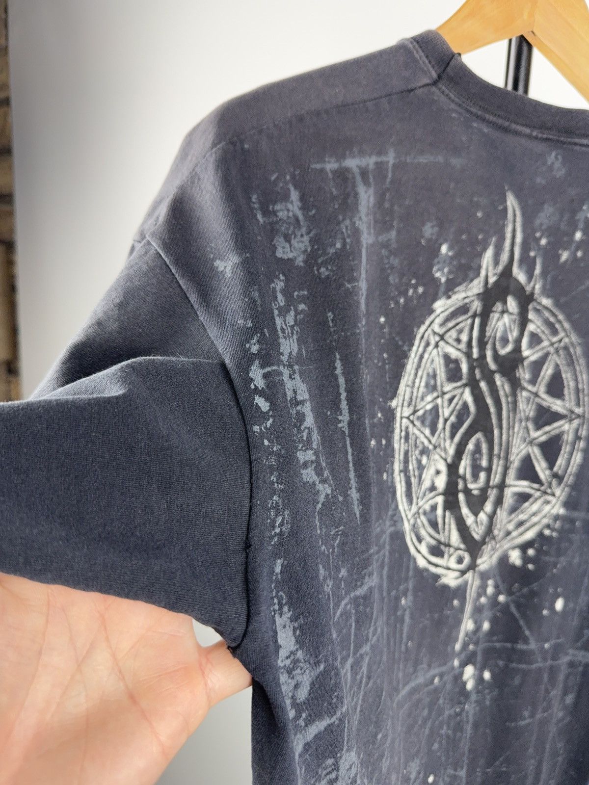 Slipknot × Vintage Vintage 2008 Slipknot Allover print Rock Distressed t-shirt Size US L / EU 52-54 / 3 - 11 Thumbnail